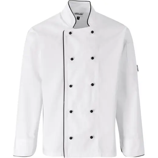 Unisex Long Sleeve Dijon Chef Jacket Front